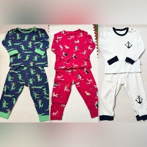 Kids Pajamas Bundle- Dinosaur, Puppies, and Anchor Designs